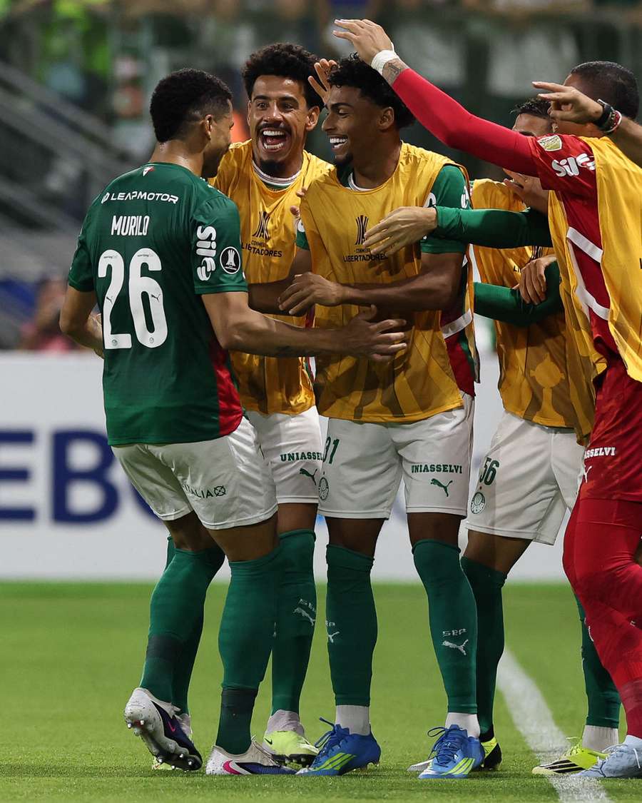 Murilo fez o gol 500 do Palmeiras na Libertadores