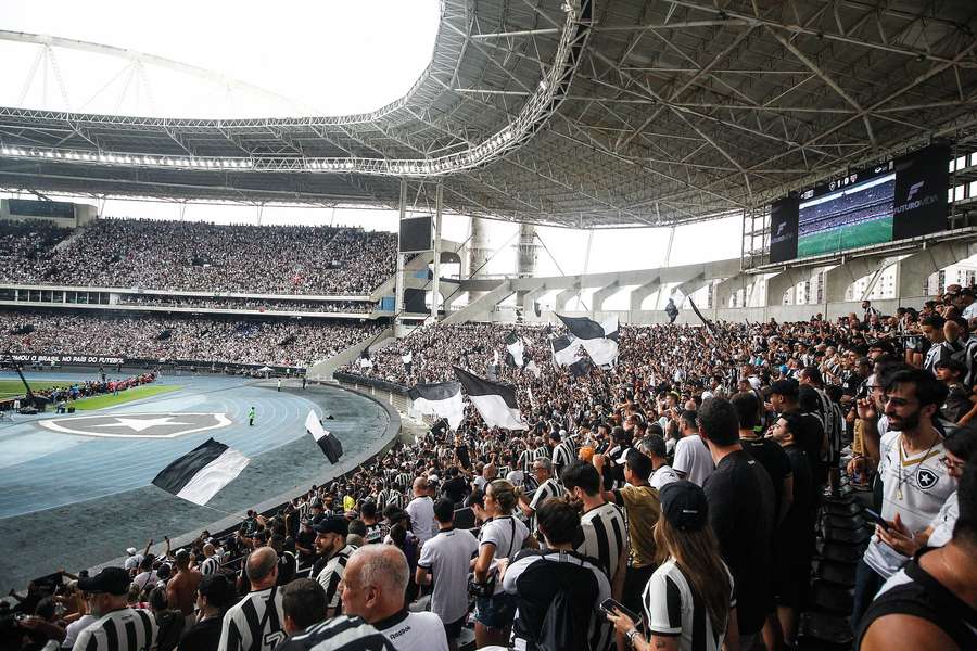 Um dos setores do estádio Nilton Santos, a casa do Botafogo Um dos setores do estádio Nilton Santos, a casa do Botafogo