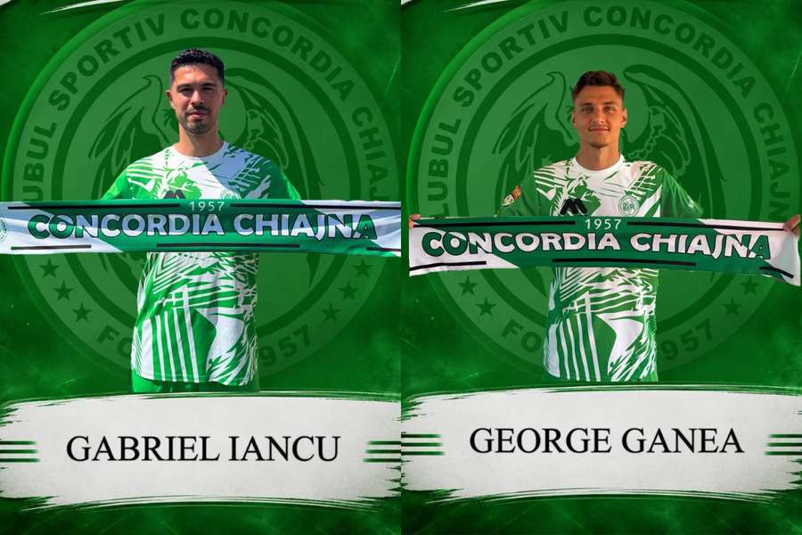 Gabi Iancu și George Ganea, jucătorii Concordiei Chiajna Gabi Iancu și George Ganea, jucătorii Concordiei Chiajna