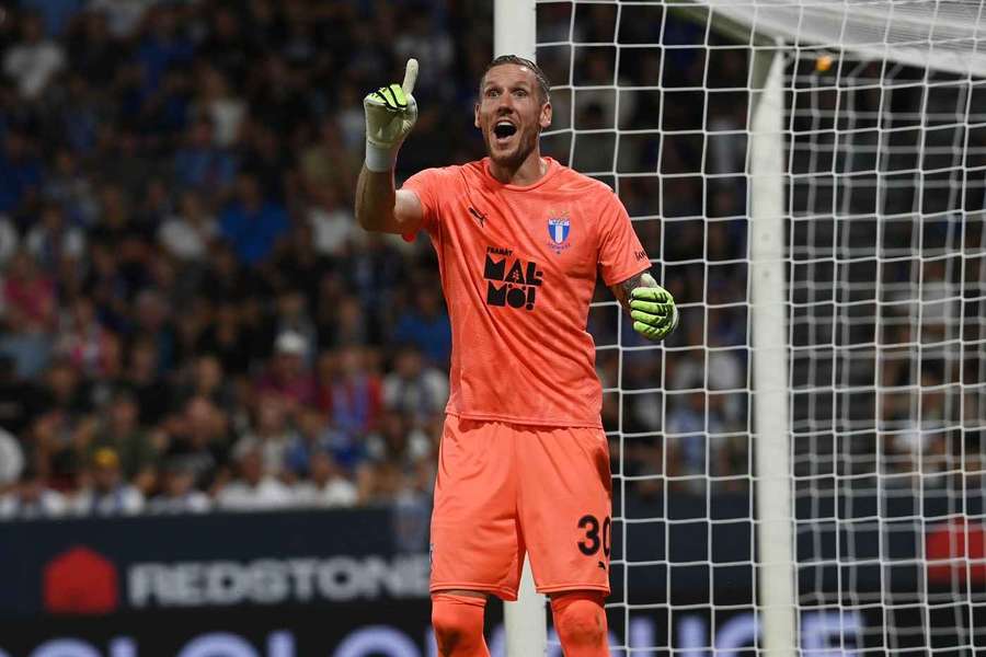Malmo's Robin Olsen will be returning to England to face Forest