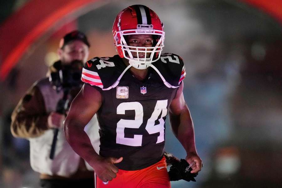 Former Cleveland Browns running back Nick Chubb Former Cleveland Browns running back Nick Chubb