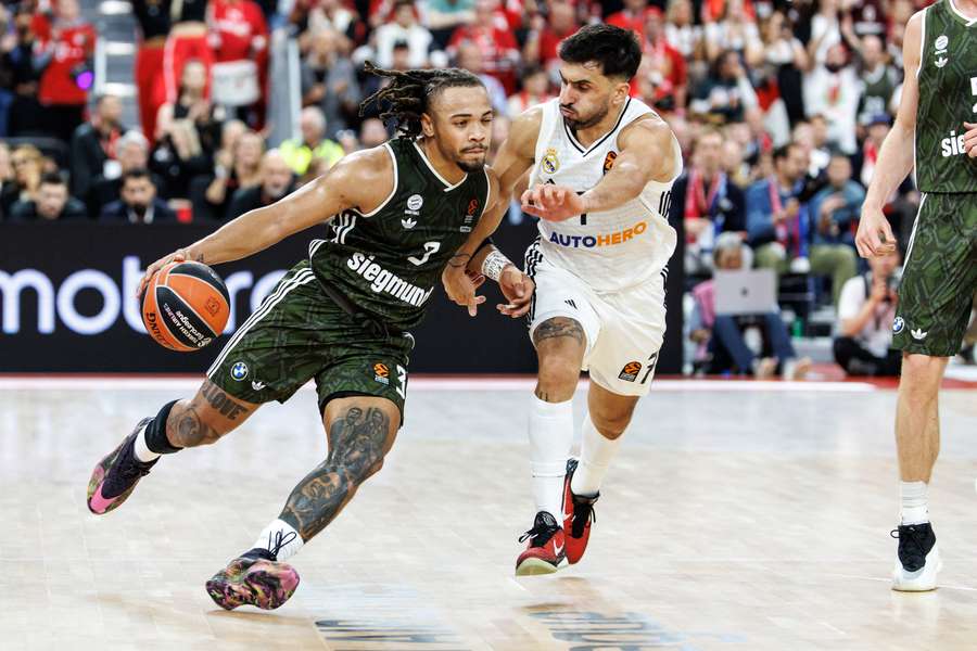 Campazzo, durante el partido ante el Bayern