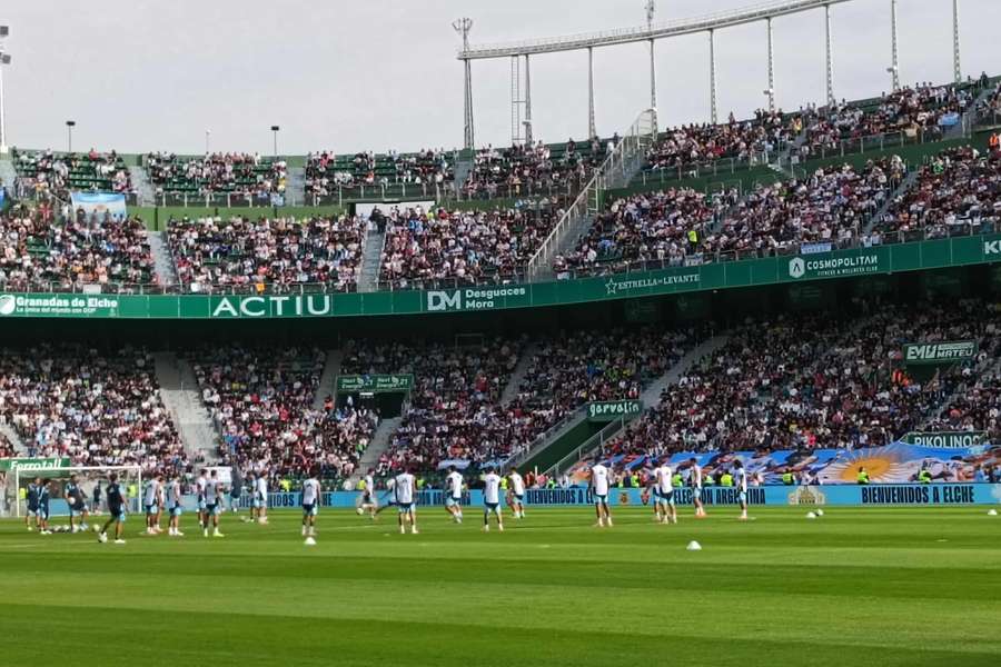 Entrenamiento de Argentina en Elche