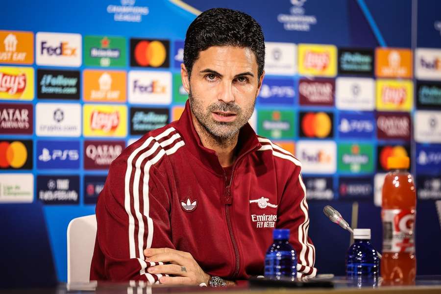 Arteta during his presser