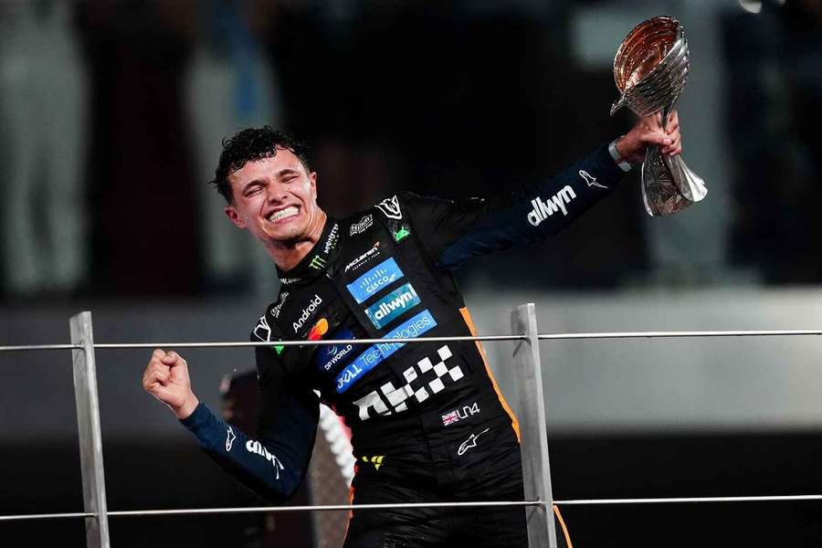 Lando Norris, eufórico