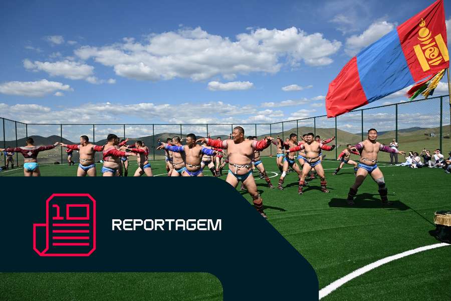 Na Mongólia, os lutadores treinam na estepe enquanto aguardam a festa do Naadam
