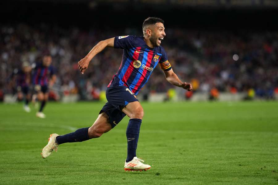 Jordi Alba was on target for Barcelona