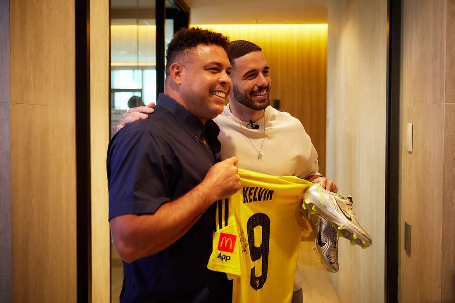 Ronaldo y Kelvin, durante la presentación de la Kings World Cup Nations 2026