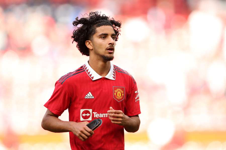 Zidane Iqbal lors d'un match de pré-saison avec Manchester United face au Rayo Vallecano le 31 juillet 2022. Zidane Iqbal lors d'un match de pré-saison avec Manchester United face au Rayo Vallecano le 31 juillet 2022.