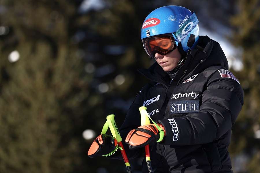 Ski-Superstar Shiffrin (28) bei den Vorbereitungen für den Super-G in Courchevel/Méribel