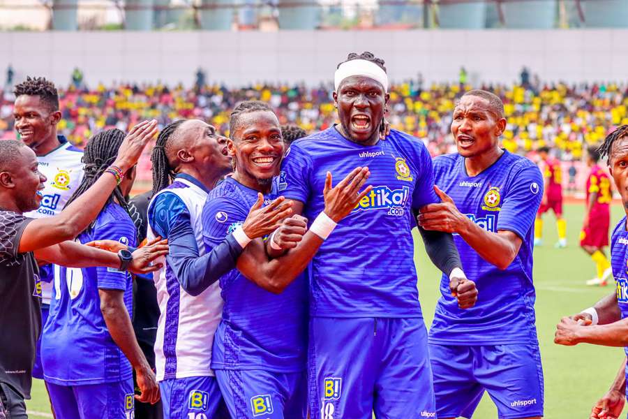 Kenya Police players celebrate