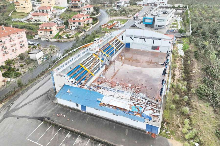 Muitos estragos em Leiria