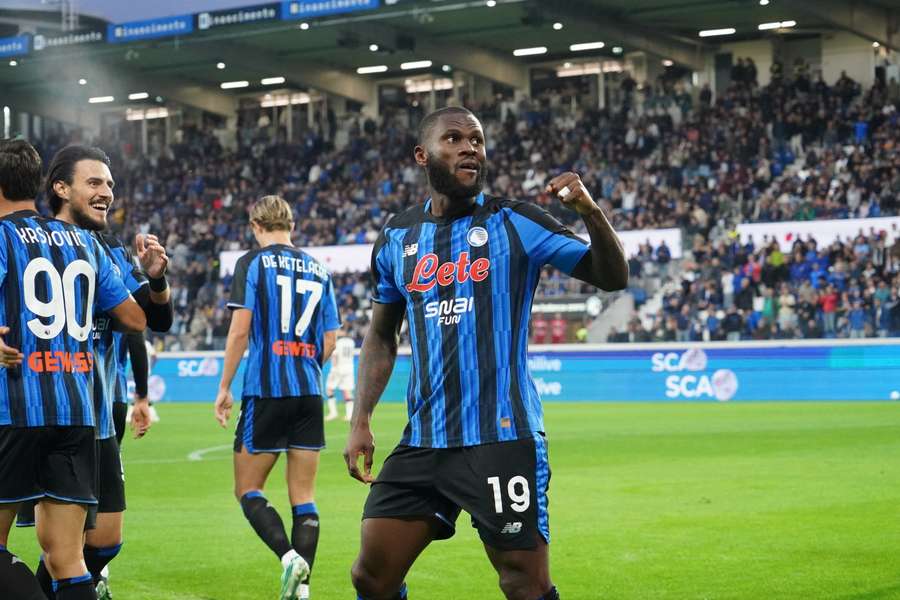 Franck Kessié celebra golo Franck Kessié celebra golo