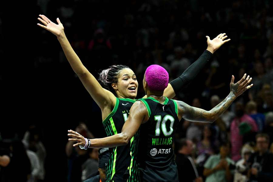Minnesota Lynx en pleine célébration.