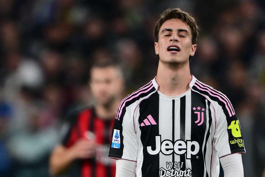 Kenan Yildiz durante il match contro il Milan