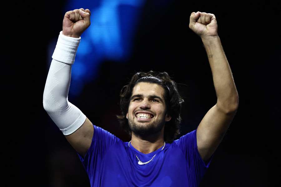 Carlos Alcaraz ha ganado su partido para el Equipo Europa en la Laver Cup. Carlos Alcaraz ha ganado su partido para el Equipo Europa en la Laver Cup.