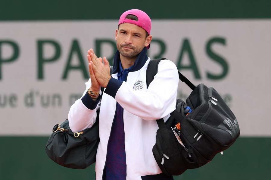 Grigor Dimitrov musel skrečovat i na French Open.