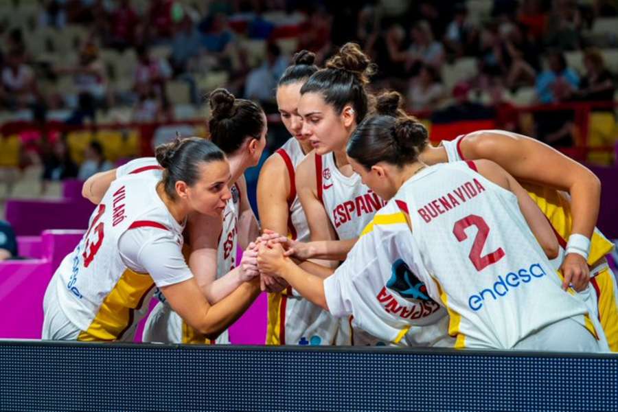Las jugadoras de España, ante República Checa