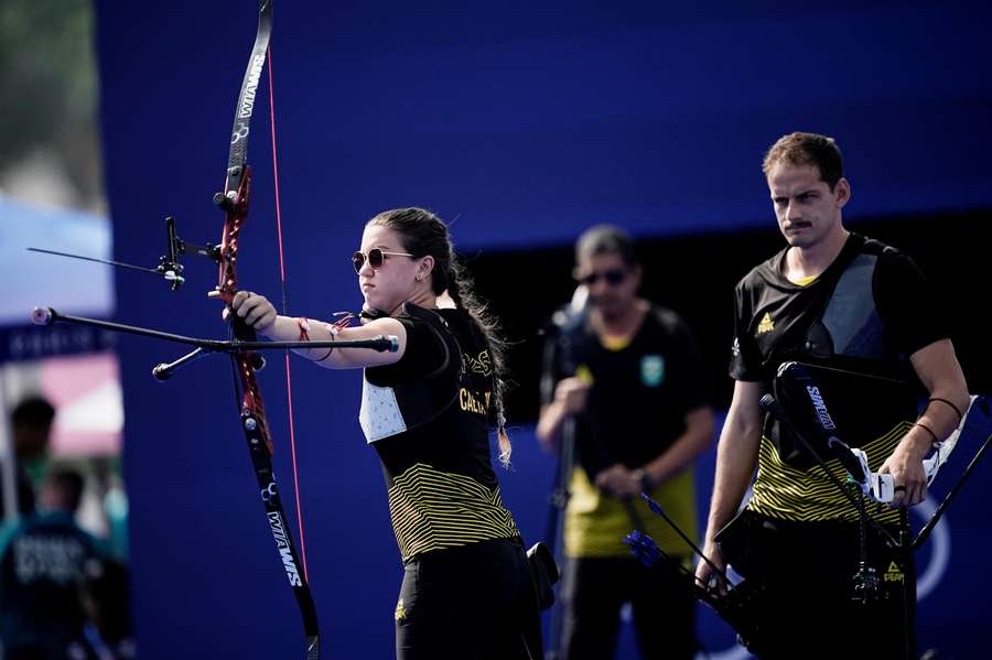 A dupla brasileira teve uma dura estreia e não conseguiu avançar