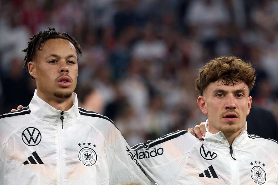 Treu und Scherhant bei der Nationalmannschaft. Treu und Scherhant bei der Nationalmannschaft.
