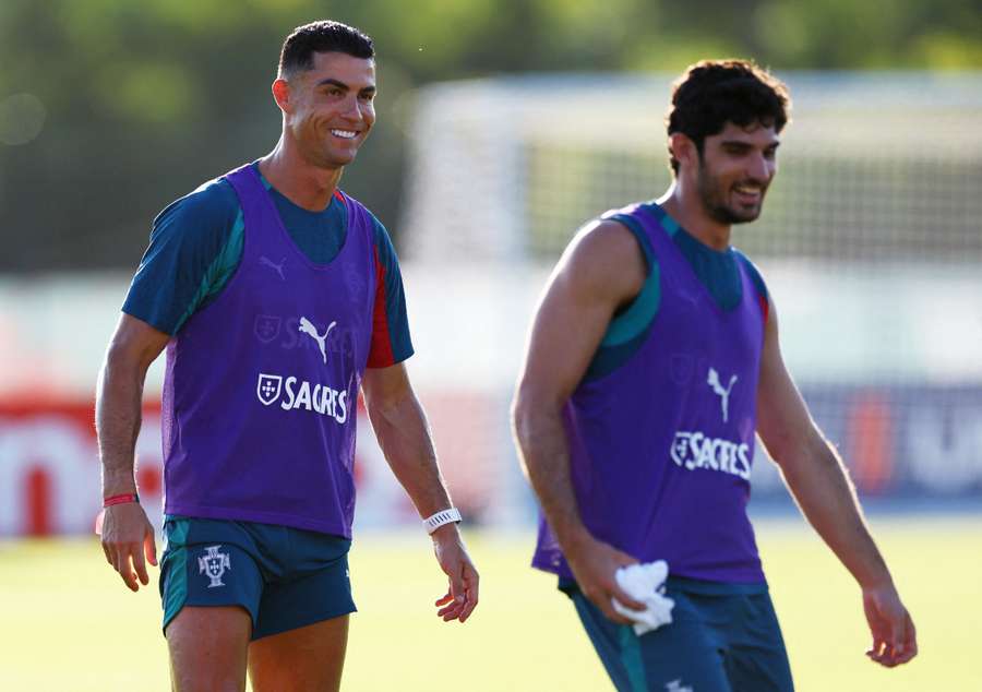 Boa disposição reinou durante o primeiro treino nos EUA Boa disposição reinou durante o primeiro treino nos EUA
