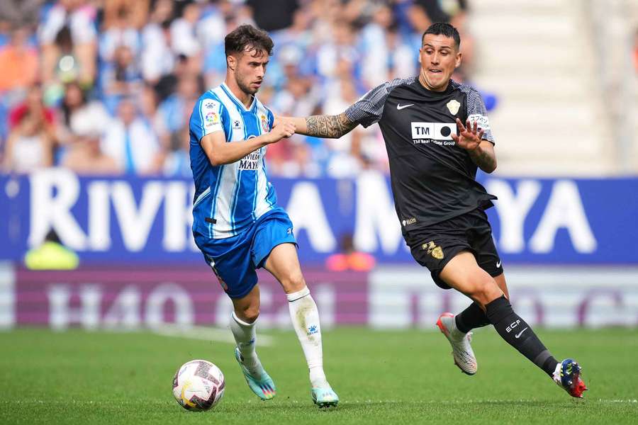 Puado, en un partido contra el Elche Puado, en un partido contra el Elche