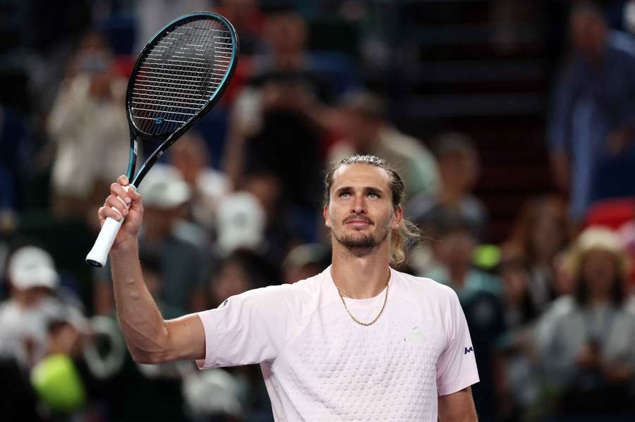 Zverev à Shanghai dimanche. Zverev à Shanghai dimanche.