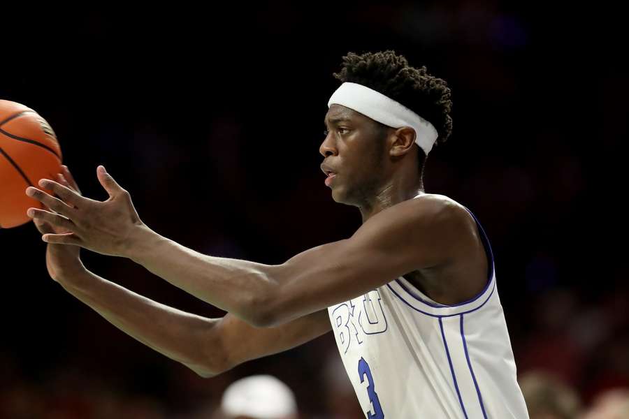 AJ Dybantsa in action for the BYU Cougars AJ Dybantsa in action for the BYU Cougars