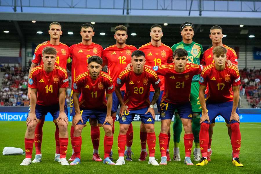 A seleção espanhola Sub-21