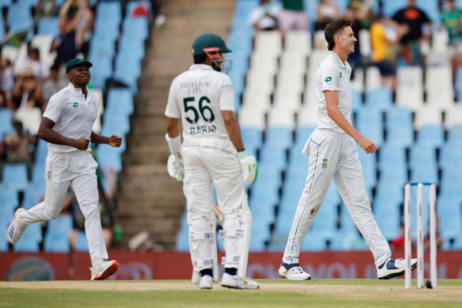 Jansen (R) starred for South Africa