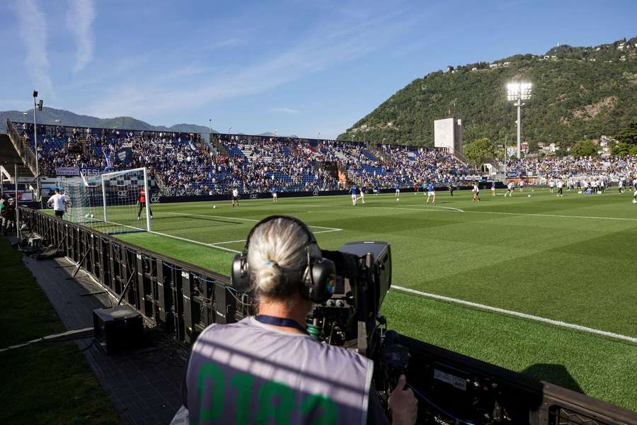 Imagine de pe Stadio Giuseppe Sinigaglia, stadionul echipei italiene Como 1907 Imagine de pe Stadio Giuseppe Sinigaglia, stadionul echipei italiene Como 1907