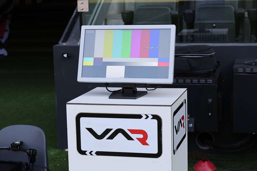 Ein VAR-Monitor ohne Signal in der österreichischen Bundesliga