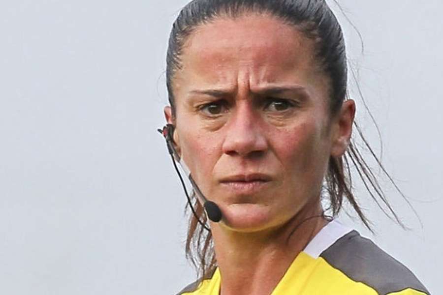 Sandra Bastos, árbitra de 46 anos da Associação de Futebol de Aveiro