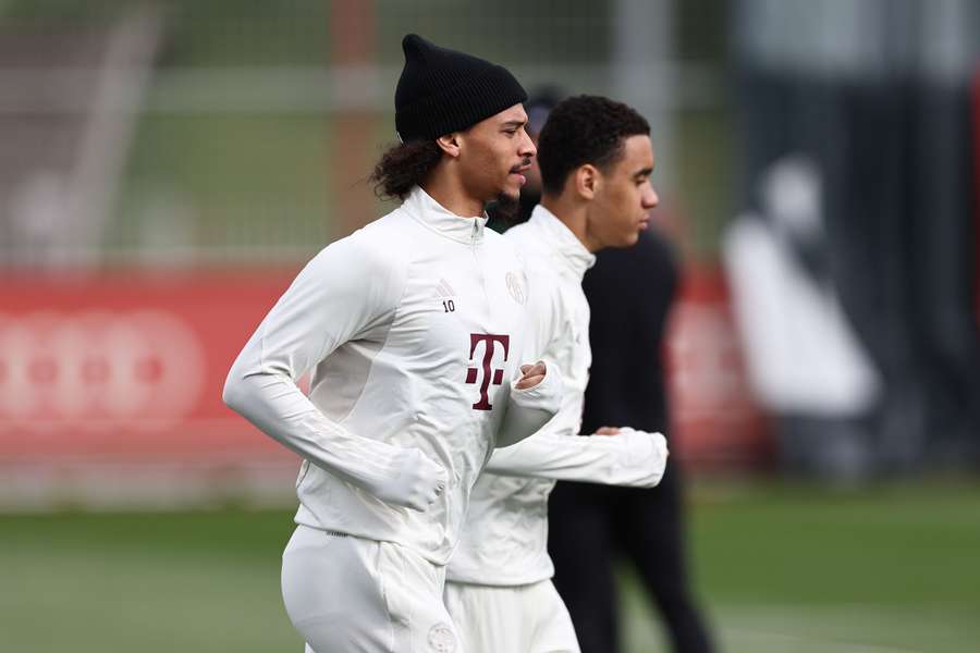 Sané en Musiala op het trainingsveld bij Bayern