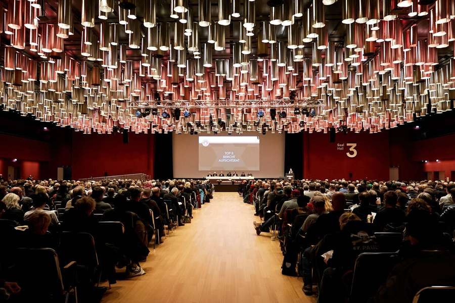 Der CCH Saal 3 in Hamburg während der Mitgliederversammlung 2022