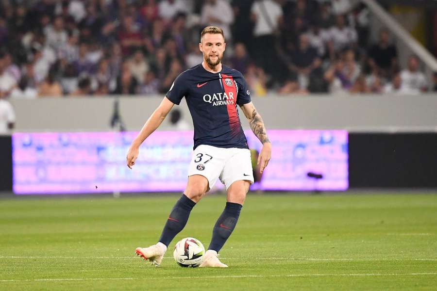 Milan Skriniar lors du match face à Toulouse.