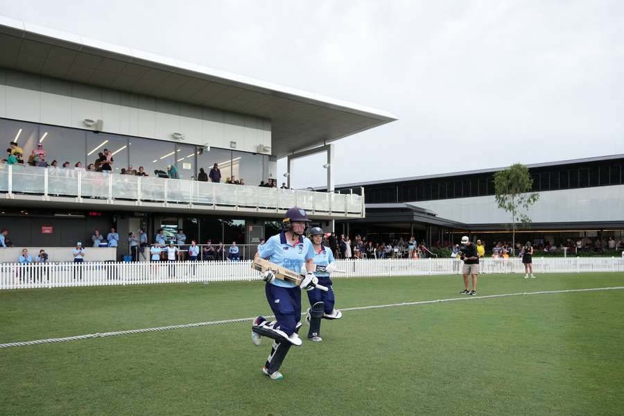 Tahlia Wilson and Katie Mack batting for NSW at their headquarters, Cricket Central. Tahlia Wilson and Katie Mack batting for NSW at their headquarters, Cricket Central.