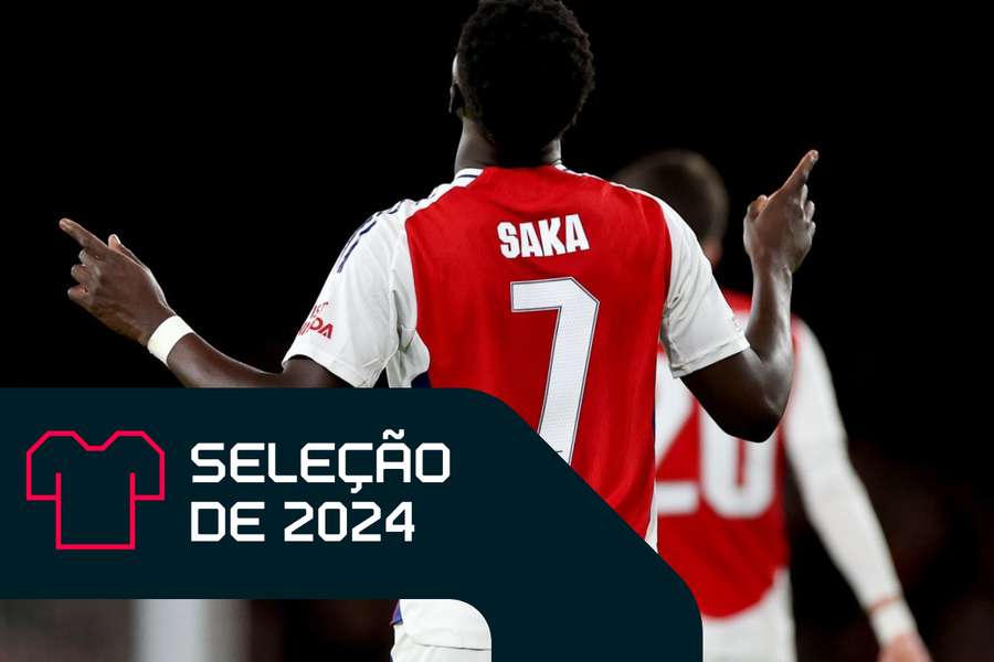 Saka teve a melhor média de nota da Premier League