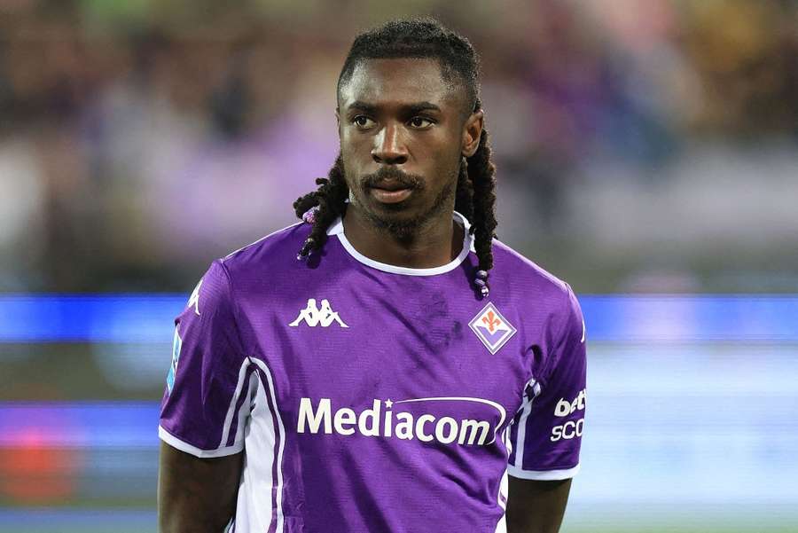 Moise Kean durante el partido contra Bolonia