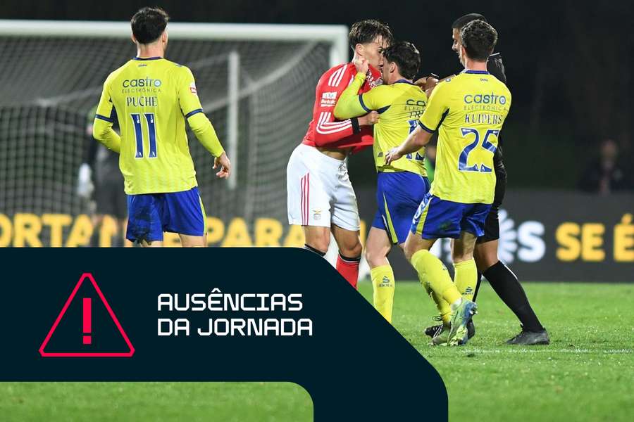 Decid e Trezza foram expulsos e falham a 27.ª jornada