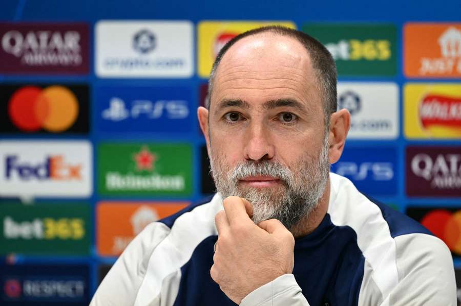 Igor Tudor face à la presse ce mardi.