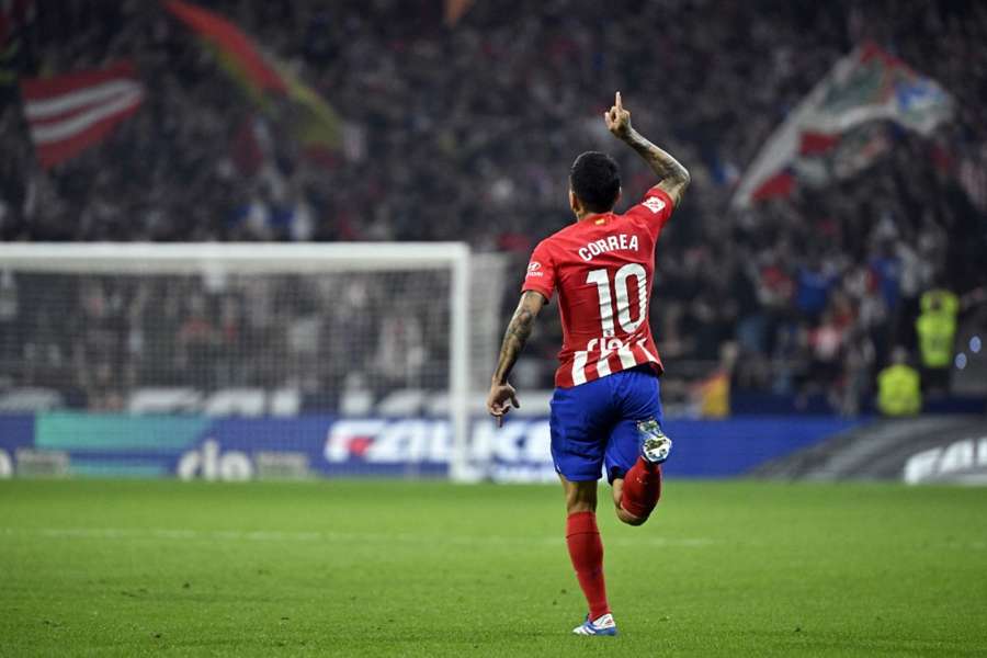 Angel Correa scored twice on the night for Atleti