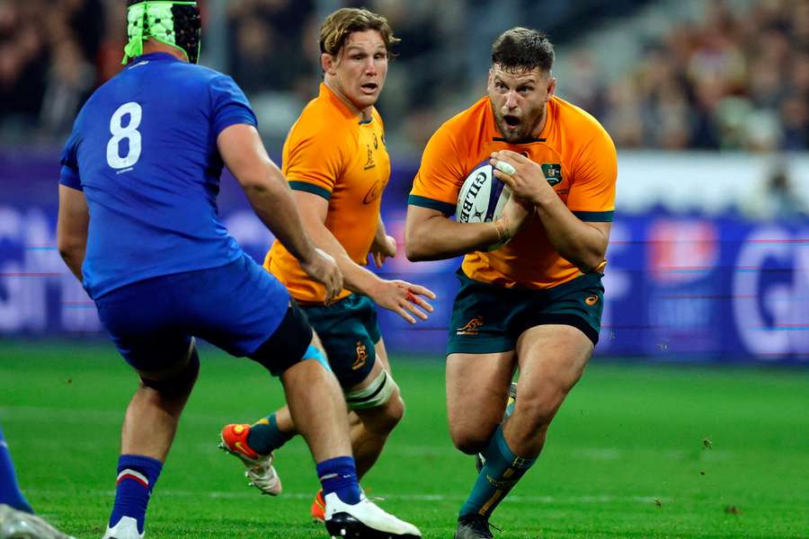 Dave Porecki in action against France for Australia