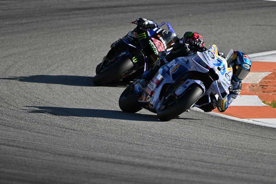 Alex Marquez in action Alex Marquez in action