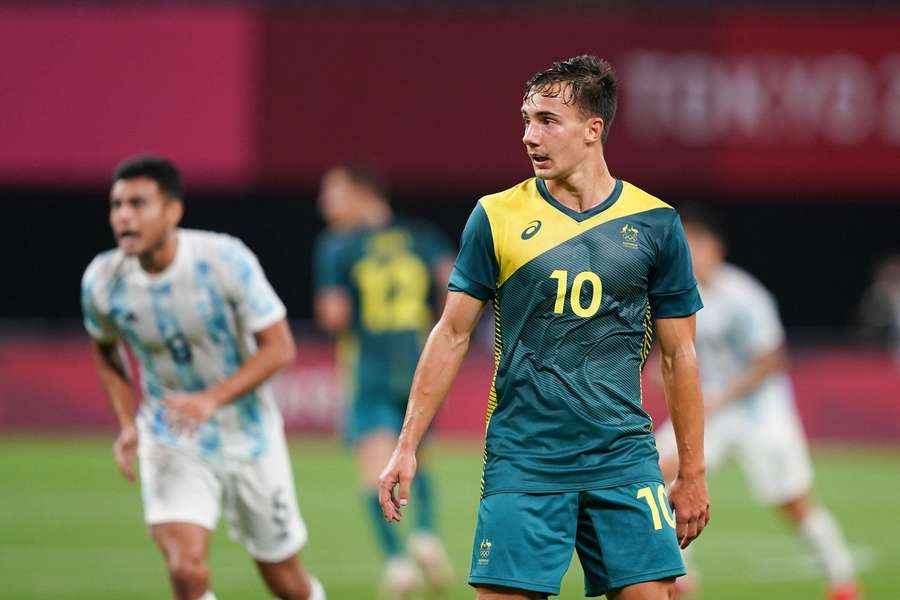 Genreau durante la partita tra Australia e Argentina alle Olimpiadi di Tokyo del 2021