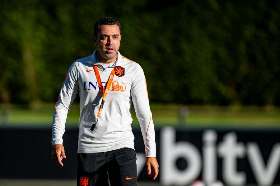 Xavi im Training