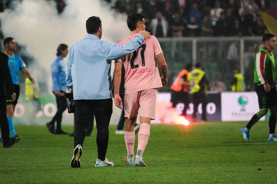 Fine partita acceso al Barbera di Palermo