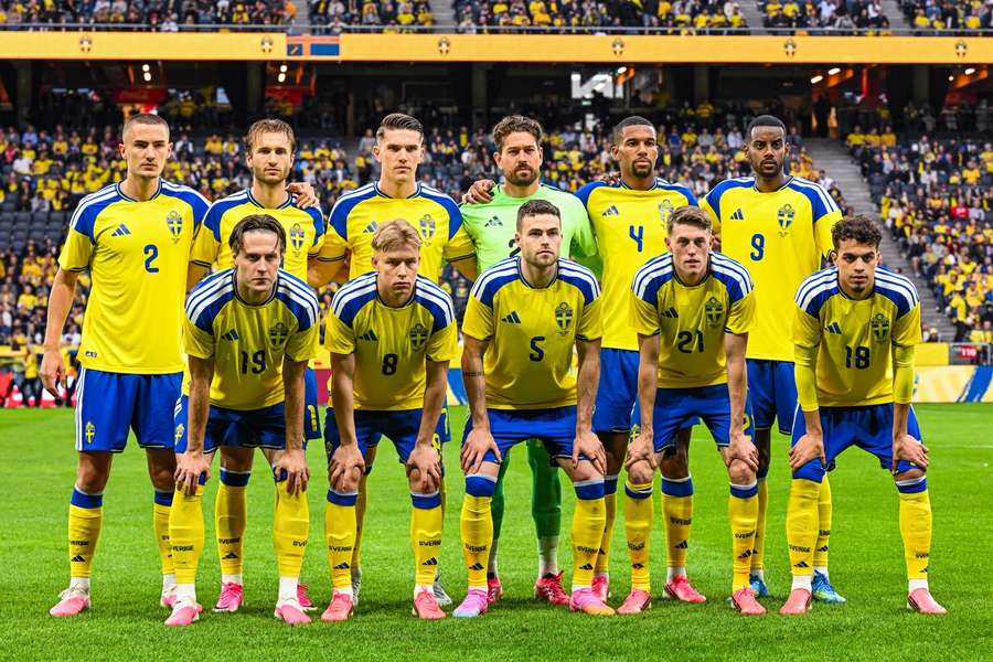Sweden's XI ahead of their final warm-up match vs Greece Sweden's XI ahead of their final warm-up match vs Greece
