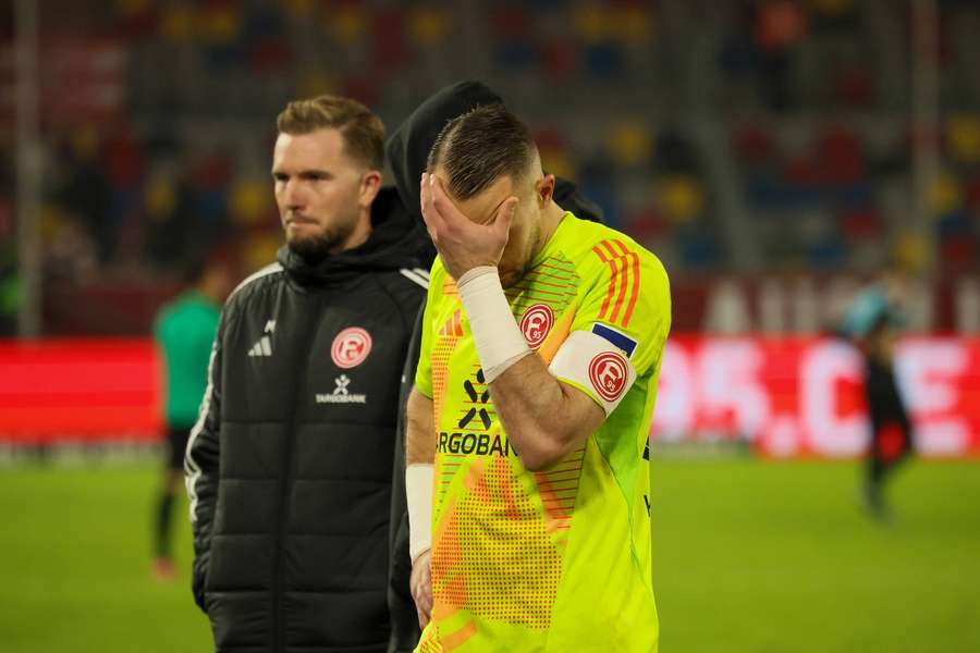 Florian Kastenmeier war nach der Heimpleite gegen Fürth sichtlich enttäuscht