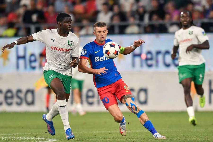 Meciul tur de pe Stadionul Steaua din București a fost câștigat de letonii de la FK Auda cu 3-2 în fața celor de la FCSB